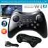 Wireless Classic Pro Controller Joystick Gamepad for Nintend wii U Pro with USB Cable black