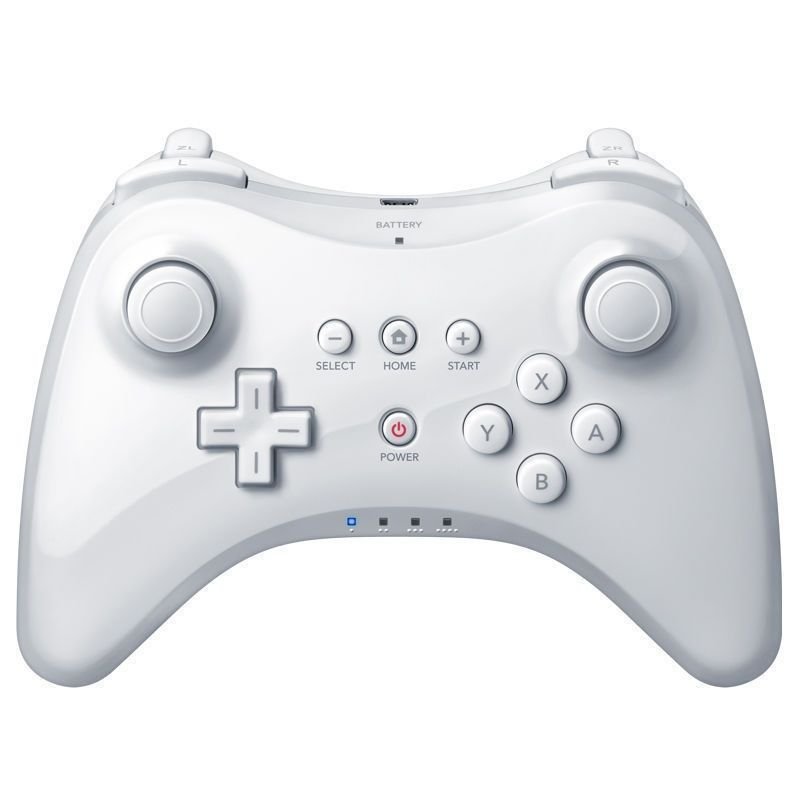 Wireless Classic Pro Controller Joystick Gamepad for Nintend wii U Pro with USB Cable white