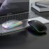 Wireless Computer Mouse Noiseless Sound Charging 2 Moldes Bluetooth Backlight  black