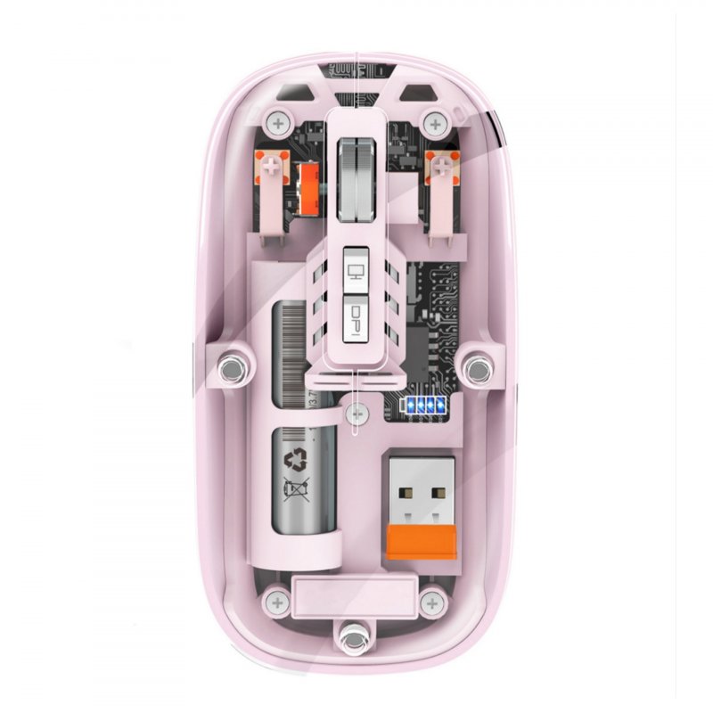 Wireless Computer Mouse 1600DPI 2.4G Cordless Mute Mice With USB Receiver For PC Laptop Notebook Tablet pink