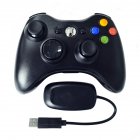 Wireless Controller Joysticks Bluetooth-compatible Vibration Gamepad Handle With 2.4g Receiver Compatible For Xbox360 Pc black