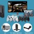 Wireless Controller Joysticks Bluetooth compatible Vibration Gamepad Handle With 2 4g Receiver Compatible For Xbox360 Pc red