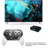 Wireless Controller Remote Gamepad with Gyroscope 10m Remote Gamepad 3D Joystick Black