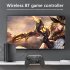 Wireless Controller Remote Gamepad with Gyroscope 10m Remote Gamepad 3D Joystick Black