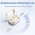 Wireless Couples Earbuds In Ear Stereo Headphones with Transparent Charging Case Noise Canceling Earphones Blue