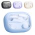 Wireless Couples Earbuds In Ear Stereo Headphones with Transparent Charging Case Noise Canceling Earphones Blue