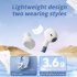 Wireless Couples Earbuds In Ear Stereo Headphones with Transparent Charging Case Noise Canceling Earphones Purple