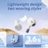 Wireless Couples Earbuds In Ear Stereo Headphones with Transparent Charging Case Noise Canceling Earphones Blue