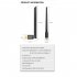 Wireless Dongle Bluetooth 5 3 Usb Adapter 100m Long Range Audio Transmitter Receiver For Pc Laptop black