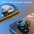 Wireless Ear Clip Bone Conduction Headphone Clip On Open Ear Earbud Workout Cycling Running Hands Free Earphone black