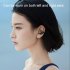 Wireless Ear Clip Bone Conduction Headphone Clip On Open Ear Earbud Workout Cycling Running Hands Free Earphone black