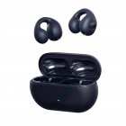 Wireless Ear Clip Earbuds Bone Conduction Earphones With Built-in Mic Stereo Sound Earphones For Sport Cycling Running Work black