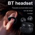 Wireless Ear Clip Earbuds Bone Conduction Earphones With Built in Mic Stereo Sound Earphones For Sport Cycling Running Work black