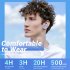 Wireless Earbuds 20H Playtime Earphones LED Digital Display With Charging Case For Smart Phone Computer Laptop black