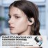 Wireless Earbuds Noise Canceling Open Ear Headset Air Conduction 180  Adjustable Earbuds with Battery Time 30 Hours Black