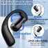 Wireless Earbuds Noise Canceling Open Ear Headset Air Conduction 180  Adjustable Earbuds with Battery Time 30 Hours Black