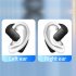 Wireless Earbuds Noise Canceling Open Ear Headset Air Conduction 180  Adjustable Earbuds with Battery Time 30 Hours Black