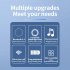 Wireless Earbuds Noise Canceling Open Ear Headset Air Conduction 180  Adjustable Earbuds with Battery Time 30 Hours Blue