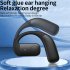 Wireless Earbuds Noise Canceling Open Ear Headset Air Conduction 180  Adjustable Earbuds with Battery Time 30 Hours Blue