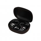 Wireless Earbuds Open-Ear Headset Stereo Sound Earphones With Power Display Charging Case Noise Reduction Low Latency Headphones For Smart Phone Computer Laptop black