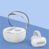 Wireless Earbuds Open Ear Headphones Bone Conduction Earphones Bluetooth 5 3 Clip on Sport Earbuds off white