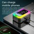 Wireless Earbuds RGB Lighting Headphones Temperature Humidity Clock Display Earphones For Cell Phone Gaming Computer Laptop GQ05 temperature display