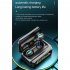 Wireless Earbuds RGB Lighting Headphones Temperature Humidity Clock Display Earphones For Cell Phone Gaming Computer Laptop GQ05 temperature display