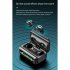 Wireless Earbuds RGB Lighting Headphones Temperature Humidity Clock Display Earphones For Cell Phone Gaming Computer Laptop GQ05 temperature display