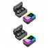 Wireless Earbuds RGB Lighting Headphones Temperature Humidity Clock Display Earphones For Cell Phone Gaming Computer Laptop GQ05 temperature display