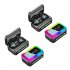 Wireless Earbuds RGB Lighting Headphones Temperature Humidity Clock Display Earphones For Cell Phone Gaming Computer Laptop GQ05 temperature display