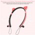 Wireless Earbuds Sweatproof Noise Canceling Earphones Glowing Cartoon Cat Ears Hair Band Headset For Smart Phone Computer Laptop sky blue cat ears glowing