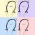 Wireless Earbuds Sweatproof Noise Canceling Earphones Glowing Cartoon Cat Ears Hair Band Headset For Smart Phone Computer Laptop sky blue cat ears glowing