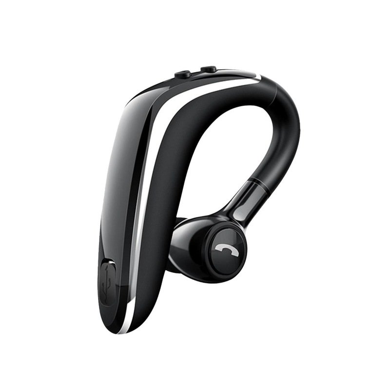 Wireless Earphone Bluetooth 5.0 Headset Long Standby Business Driving Hanging Ear Headset IPX4 Waterproof Sports Headphone black