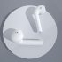 Wireless  Earphone Waterproof Bluetooth compatible Headphone Sport Stereo Earbuds Headset With Mic White