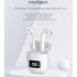 Wireless  Earphone Waterproof Bluetooth compatible Headphone Sport Stereo Earbuds Headset With Mic White