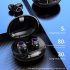 Wireless Earphone With Digital Display Charging Case Touch Control Bluetooth Headphones Noise Cancelling Earbuds black