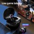 Wireless Earphone With Digital Display Charging Case Touch Control Bluetooth Headphones Noise Cancelling Earbuds black