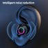 Wireless Earphone With Digital Display Charging Case Touch Control Bluetooth Headphones Noise Cancelling Earbuds black