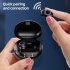 Wireless Earphone With Digital Display Charging Case Touch Control Bluetooth Headphones Noise Cancelling Earbuds black