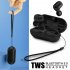 Wireless Earphones Bluetooth 5 0 TWS Headset Ergonomic In Ear Stereo Sound with 300mAh Battery Compartment Sports Earbuds black