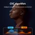Wireless Earphones Clip On Open Ear Bone Conduction Headphones Sport HiFi Sound Quality Waterproof Headset For Running Cycling black
