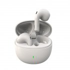 Wireless Earphones Stereo Sound Touch Control Earbuds Noise Reduction Headphones For Smart Phone Computer Laptop White