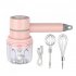 Wireless Electric Food Mixer Household Usb Rechargeable Mini Handheld Egg Beater Baking Hand Mixer Kitchen Tools White 2 in 1 PC Cup 250ML