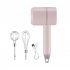 Wireless Electric Food Mixer Household Usb Rechargeable Mini Handheld Egg Beater Baking Hand Mixer Kitchen Tools Pink 2 in 1 PC Cup 250ML