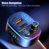 Wireless FM Transmitter For Car Bluetooth 5 0 FM Radio Adapter Music Player Car Kit With Hands Free Calling black