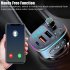 Wireless FM Transmitter For Car Bluetooth 5 0 FM Radio Adapter Music Player Car Kit With Hands Free Calling black