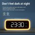 Wireless Fast Charging Luminous Mini Alarm  Clock Large Led Screen Displays Memory Function For Bedroom Dining Room Study Room Office White