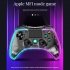 Wireless Game Controller RGB Luminous Bluetooth Gamepad for Ps4 Android iOS Switch P4 Luminous Handle