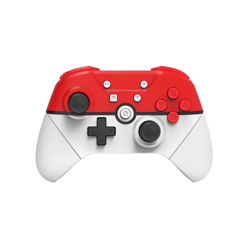 Wireless Gamepad For Nintend Switch Pro Controller have NFC Turbo 6-Axis Doublemotor 3D Game Joysticks White red