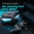 Wireless Gaming Headset Tws Bluetooth 5 1 Earbuds Ultra Low Latency With Microphone For Games black